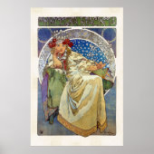 Alfons Mucha 1911 Princezna Hyacinta Poster (Voorkant)