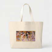 Alfons Mucha Art Nouveau Girls Painting Grote Tote Bag (Voorkant)