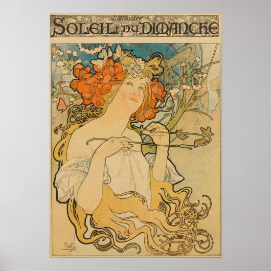 Alfons Mucha - Art Nouveau Poster (Voorkant)