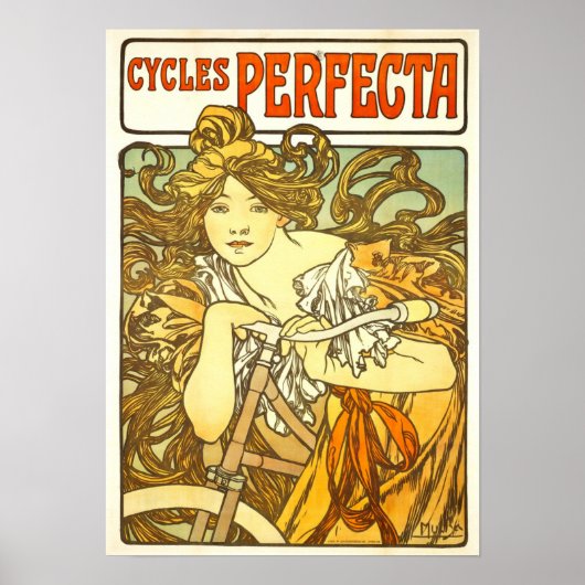 Alfons Mucha - Art Nouveau Poster (Voorkant)
