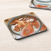 Alfons Mucha: Dance Bier Onderzetter (Linkerzijde)