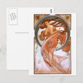 Alfons Mucha: Dance Briefkaart (Voorkant / Achterkant)