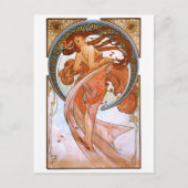 Alfons Mucha: Dance Briefkaart (Voorkant)