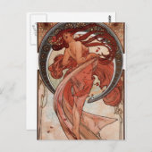 Alfons Mucha Dance Briefkaart (Voorkant / Achterkant)