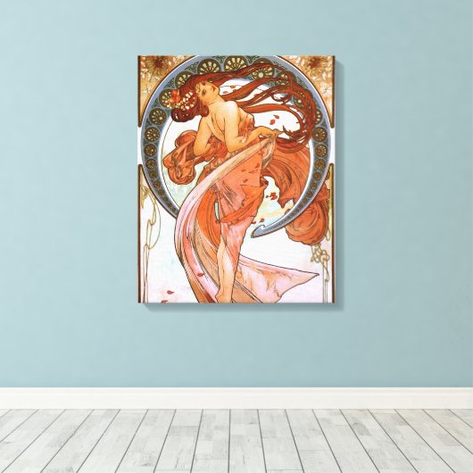Alfons Mucha: Dance Canvas Afdruk (Insitu (Houten vloer))