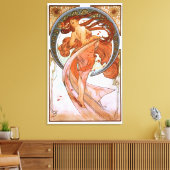 Alfons Mucha: Dance Canvas Afdruk (Insitu (Woonkamer))