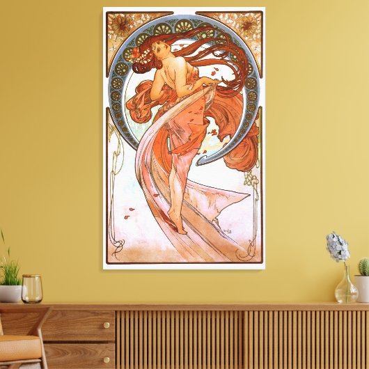 Alfons Mucha: Dance Canvas Afdruk (Insitu (Woonkamer))