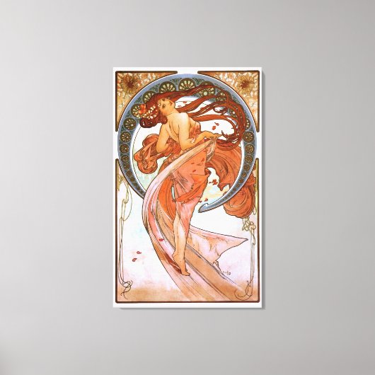 Alfons Mucha: Dance Canvas Afdruk (Voorkant)