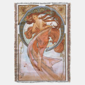 Alfons Mucha: Dance Deken (Voorkant Verticaal)