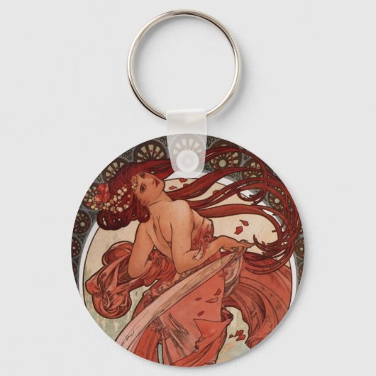 Alfons Mucha Dance Sleutelhanger (Voorkant)