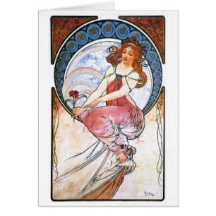 Alfons Mucha: Gebruik van verf