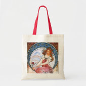Alfons Mucha: Gebruik van verf Tote Bag (Voorkant)