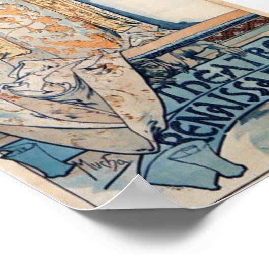 Alfons Mucha Gismonda Poster (Hoek)