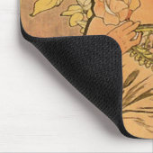 Alfons Mucha ~ Het roos Muismat (Hoek)