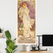 Alfons Mucha La Dame aux Camlias Sarah Bernhardt Poster (Thuiskantoor)
