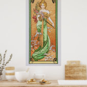 Alfons Mucha - Lente 1900 Poster (Keuken)