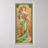 Alfons Mucha - Lente 1900 Poster (Voorkant)