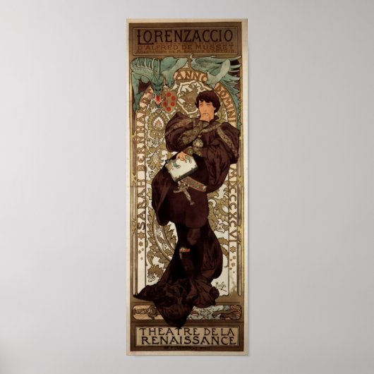 Alfons Mucha Lorenzaccio Poster (Voorkant)