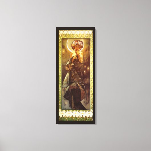 Alfons Mucha: Luna Canvas Afdruk (Voorkant)
