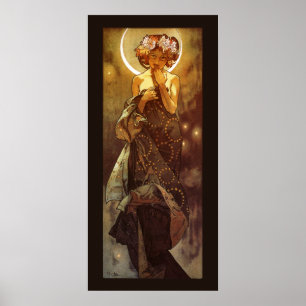Alfons Mucha: Luna Poster