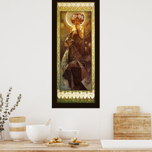 Alfons Mucha: Luna Poster (Keuken)
