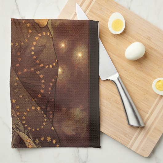 Alfons Mucha: Luna Theedoek (Quarter Fold)