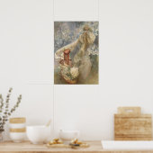 Alfons Mucha - Madonna van de Lilies 1905 Poster (Keuken)