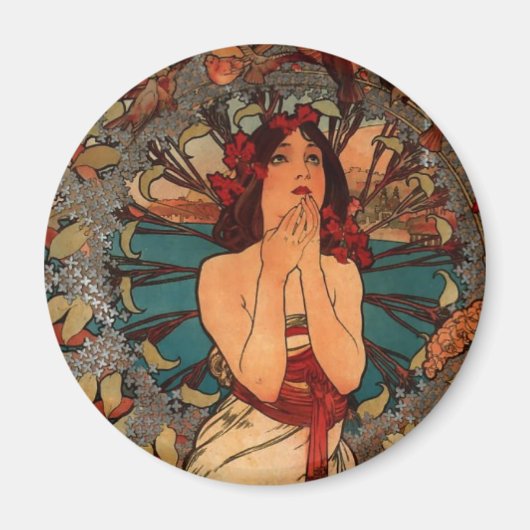 Alfons Mucha Monaco Monte Carlo Magneet (Voorkant)