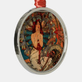 Alfons Mucha Monaco Monte Carlo Metalen Ornament (Rechts)
