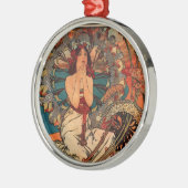 Alfons Mucha Monaco Monte Carlo Metalen Ornament (Links)