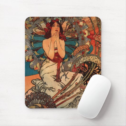 Alfons Mucha Monaco Monte Carlo Muismat (Met muis)