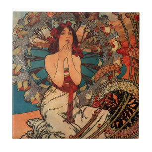 Alfons Mucha Monaco Monte Carlo Tegeltje