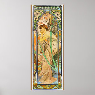 Alfons Mucha Morning Awakening Poster