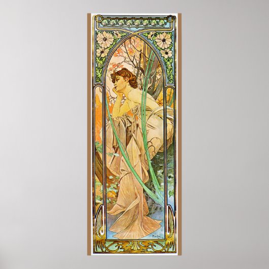 Alfons Mucha Morning Awakening Poster (Voorkant)