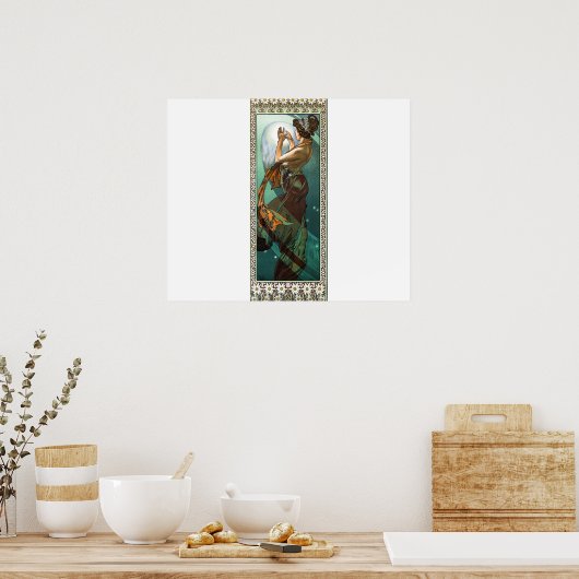alfons mucha North Star Poster (Keuken)