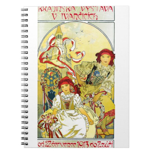 alfons mucha notitieboek (Voorkant)