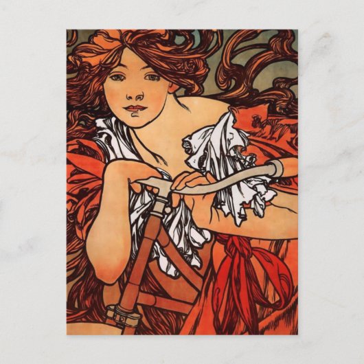 Alfons Mucha Perfecta Briefkaart (Voorkant)