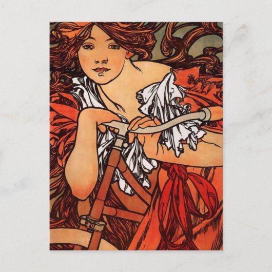 Alfons Mucha Perfecta Briefkaart (Voorkant)