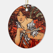 Alfons Mucha Perfecta Keramisch Ornament (Links)