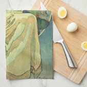 Alfons Mucha , “ Princess Hyacinth ” Theedoek (Quarter Fold)