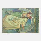 Alfons Mucha , “ Princess Hyacinth ” Theedoek (Horizontaal)