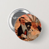 Alfons Mucha Ronde Button 5,7 Cm (Voorkant /achterkant)
