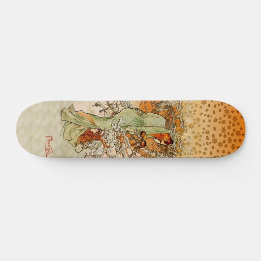 Alfons Mucha Winter Skateboard (Horizontaal)