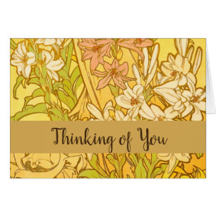 Alfonse Mucha Art Nouveau-bloemen