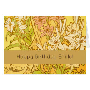 Alfonse Mucha Art Nouveau-bloemen