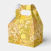 Alfonse Mucha Art Nouveau-bloemen Bedankdoosjes (Achterkant)