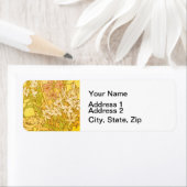 Alfonse Mucha Art Nouveau-bloemen Etiket (Insitu)