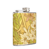 Alfonse Mucha Art Nouveau-bloemen Heupfles (Rechts)