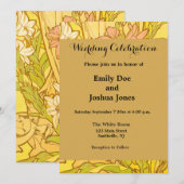 Alfonse Mucha Art Nouveau-bloemen Kaart (Voorkant / Achterkant)