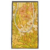 Alfonse Mucha Art Nouveau-bloemen Klein Cadeauzakje (Voorkant)